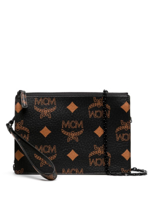 

Small Maxi Visetos wristlet zip pouch, MCM Small Maxi Visetos wristlet zip pouch