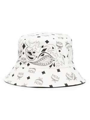 

Bandana-print reversible cotton bucket hat, MCM Bandana-print reversible cotton bucket hat