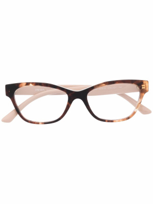 

Cat eye-frame two-tone glasses, Prada Eyewear Cat eye-frame two-tone glasses