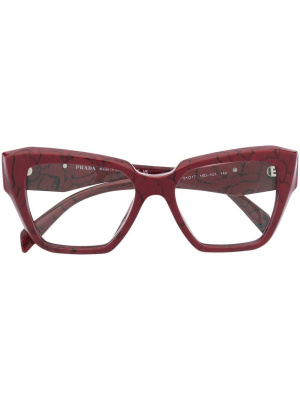 

Cat-eye square-frame glasses, Prada Eyewear Cat-eye square-frame glasses