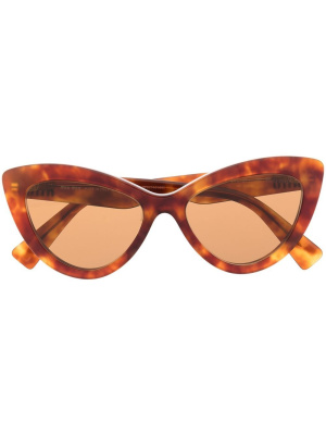 

Tortoiseshell-effect cat-eye sunglasses, Miu Miu Eyewear Tortoiseshell-effect cat-eye sunglasses