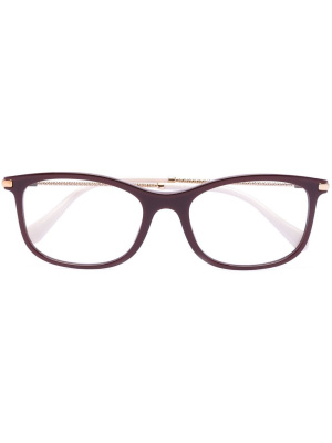 

Logo-engraved rectangle-framed glassed, Miu Miu Eyewear Logo-engraved rectangle-framed glassed