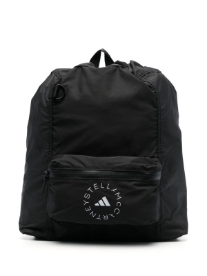 

Logo print backpack, Adidas by Stella McCartney Logo print backpack