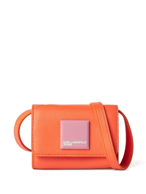 

Tech logo-patch crossbody bag, Karl Lagerfeld Jeans Tech logo-patch crossbody bag