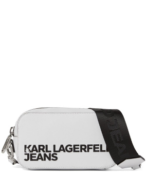 

Logo-embossed rectangular crossbody bag, Karl Lagerfeld Jeans Logo-embossed rectangular crossbody bag