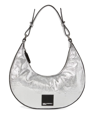 

Small metallic-effect shoulder bag, Karl Lagerfeld Jeans Small metallic-effect shoulder bag