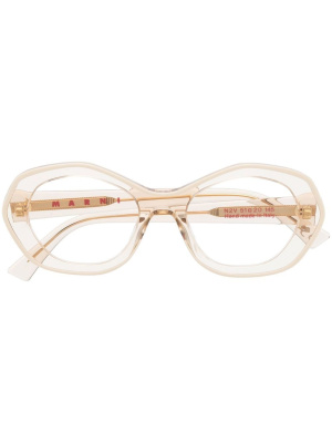 

Transparent round-frame glasses, Marni Eyewear Transparent round-frame glasses