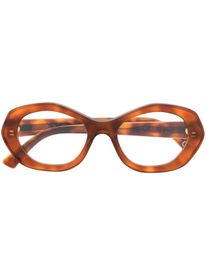 

Tortoiseshell round-frame glasses, Marni Eyewear Tortoiseshell round-frame glasses