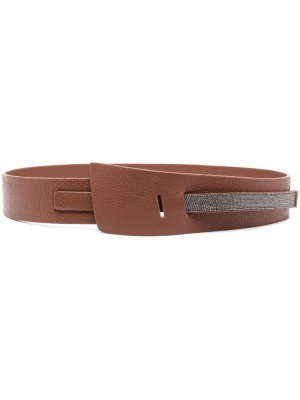 

Stud-embellished leather belt, Fabiana Filippi Stud-embellished leather belt