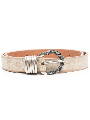 

Worn-effect spiral belt, Golden Goose Worn-effect spiral belt