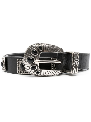 

Stud-embellished leather belt, Golden Goose Stud-embellished leather belt