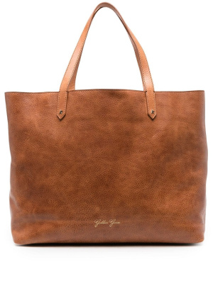 

Logo-stamp leather tote, Golden Goose Logo-stamp leather tote