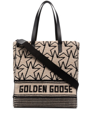 

Logo-embroidered shoulder bag, Golden Goose Logo-embroidered shoulder bag