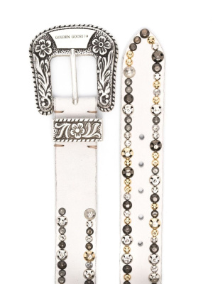 

Lace stud-embellished belt, Golden Goose Lace stud-embellished belt