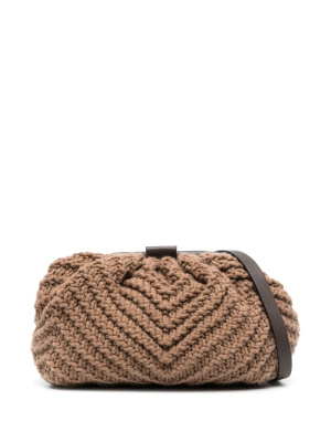 

Knitted cashmere clutch bag, Fabiana Filippi Knitted cashmere clutch bag
