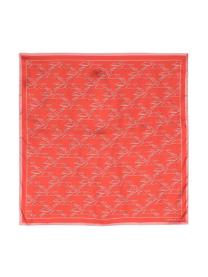 

Graphic-print silk scarf, Longchamp Graphic-print silk scarf