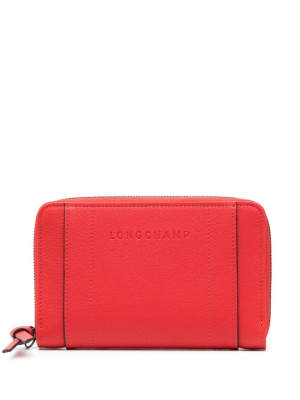 

Debossed-logo leather wallet, Longchamp Debossed-logo leather wallet