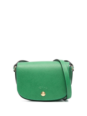 

Logo-embossed leather crossbody bag, Longchamp Logo-embossed leather crossbody bag