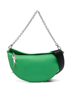 

Debossed-logo leather crossbody bag, Longchamp Debossed-logo leather crossbody bag