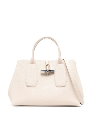 

Medium Roseau leather tote bag, Longchamp Medium Roseau leather tote bag