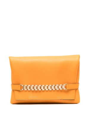 

Chain-detail clutch bag, Victoria Beckham Chain-detail clutch bag