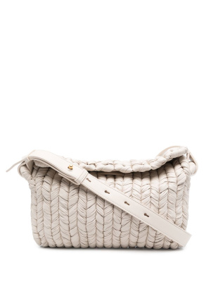 

The Busket woven shoulder bag, Nanushka The Busket woven shoulder bag