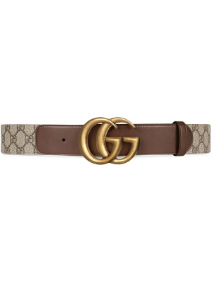 

Double G buckle GG belt, Gucci Double G buckle GG belt