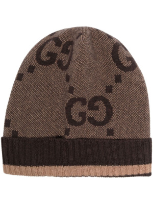 

Logo-jacquard cashmere beanie, Gucci Logo-jacquard cashmere beanie