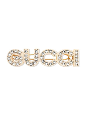 

Crystal-embellished hair clip, Gucci Crystal-embellished hair clip
