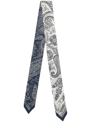 

Paisley-print skinny silk scarf, ETRO Paisley-print skinny silk scarf