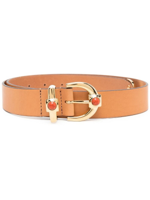

Decorative-buckle leather belt, ETRO Decorative-buckle leather belt