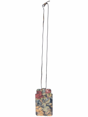 

Floral-jacquard leather iPhone case, Maison Margiela Floral-jacquard leather iPhone case