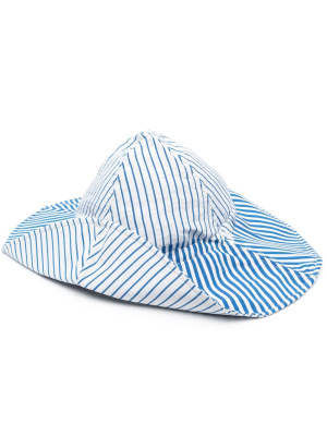 

Cage Cap striped sun hat, Henrik Vibskov Cage Cap striped sun hat