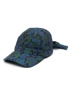 

Pixelated-print jacquard cap, Henrik Vibskov Pixelated-print jacquard cap