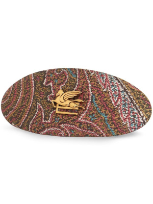 

Paisley-print silk hair clip, ETRO Paisley-print silk hair clip