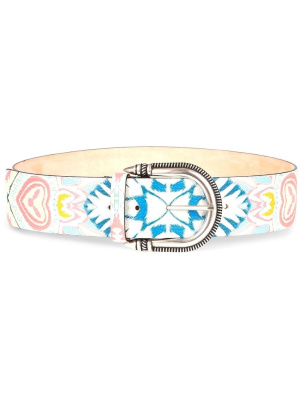 

Graphic-print buckle belt, ETRO Graphic-print buckle belt