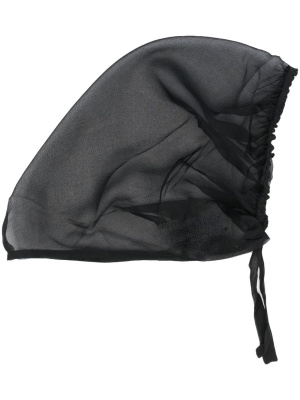 

Tie-fastened tulle bonnet, Maison Margiela Tie-fastened tulle bonnet