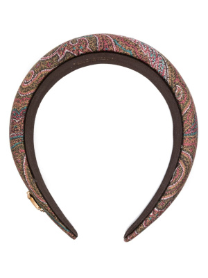 

Paisley-print silk headband, ETRO Paisley-print silk headband