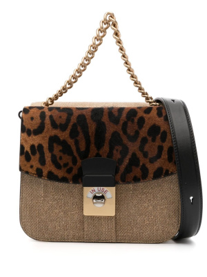 

Leopard-pattern leather shoulder bag, Maison Margiela Leopard-pattern leather shoulder bag