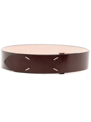 

Four-stitch leather belt, Maison Margiela Four-stitch leather belt