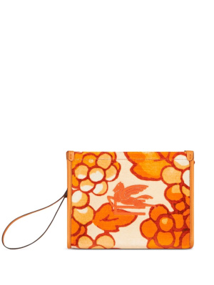 

Berry-print velvet pouch, ETRO Berry-print velvet pouch