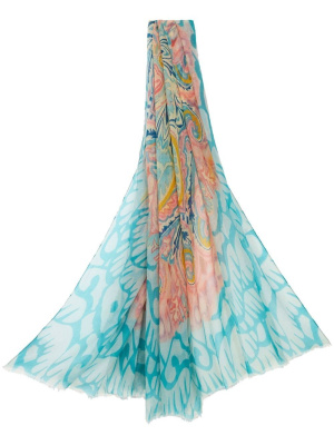 

Abstract-print cashmere scarf, ETRO Abstract-print cashmere scarf