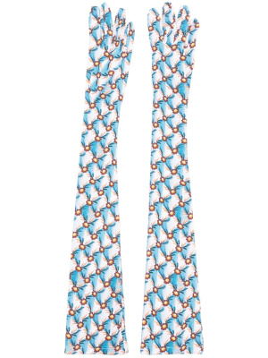 

Floralia-print maxi gloves, ETRO Floralia-print maxi gloves