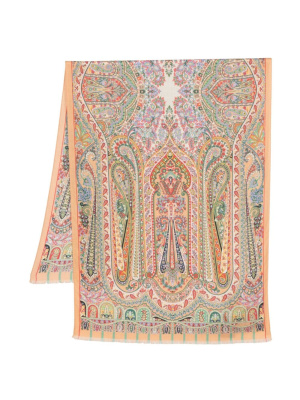

Delhi cashmere-silk blend scarf, ETRO Delhi cashmere-silk blend scarf