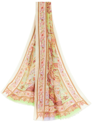 

Paisley-print cashmere scarf, ETRO Paisley-print cashmere scarf
