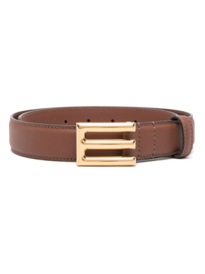 

Logo-buckle leather belt, ETRO Logo-buckle leather belt