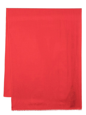 

Paisley-jacquard fringed scarf, ETRO Paisley-jacquard fringed scarf