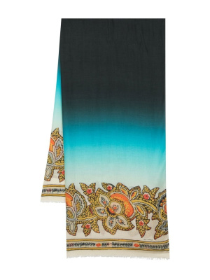 

Floral-print modal-cashmere scarf, ETRO Floral-print modal-cashmere scarf