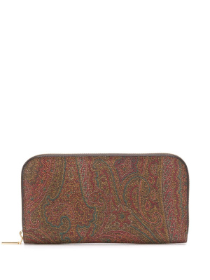 

Paisley-print continental wallet, ETRO Paisley-print continental wallet
