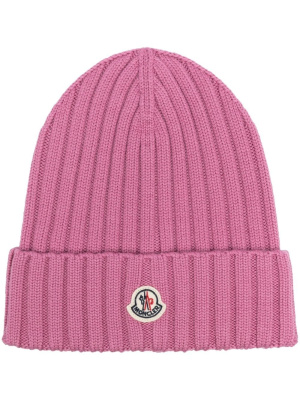

Ribbed-knit beanie hat, Moncler Ribbed-knit beanie hat